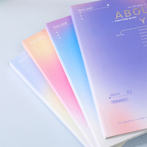 Libro diario de cuero Pu de Color caramelo divertido A6 <span class=keywords><strong>Blinder</strong></span> 80 Gsm papel grueso 100 páginas logotipo personalizado A5 cuaderno con banda elástica - Product Image 3