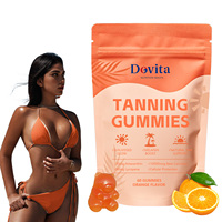 Gummies autobronzantes au lycopène et à la vitamine E pour l'éclat de la peau adulte, supplément antioxydant, 60 unités