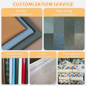 Cuero sintético de diseño lichi resistente al desgaste e impermeable de 0,6mm, cuero automotriz respetuoso con el medio ambiente - Product Image 5