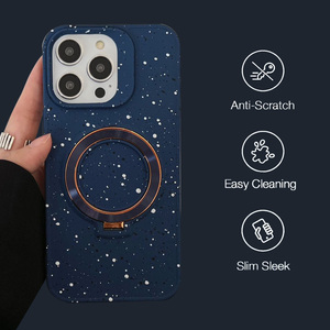 Housse de protection pour téléphone en acrylique TPU de luxe avec support d'anneau magnétique étuis de téléphone de charge sans fil pour <span class=keywords><strong>iPhone</strong></span> <span class=keywords><strong>12</strong></span> 13 14 15 16 - Product Image 2