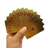 Cartes à jouer personnalisées en or noir avec feuille d'or, thème Burj Al Arab de Dubaï, papier imperméable, impression personnalisée, vente en gros