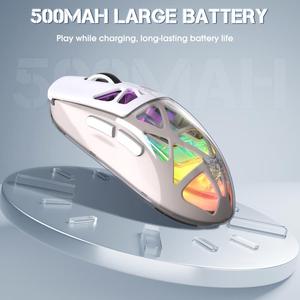 เมาส์เกมมิ่ง ONIKUMA CW930 ออกแบบตามหลักสรีรศาสตร์ น้ำหนักเบา รองรับการเชื่อมต่อ 3 โหมด 2.4G + บลูทูธ + แบบมีสาย เมาส์ไร้สาย RGB แบบ 3 โหมด - Product Image 3