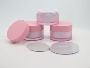 Bocaux en verre personnalisés pour vernis gel UV avec couvercle à vis, impression sur surface givrée, OEM/ODM pour contenants de crème cosmétique - Product Image 2