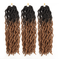 Offerta Speciale: Estensioni per Capelli Sintetici di Alta Qualità, Etichetta Privata, Gypsy Locs, Faux Locs, Capelli all'Uncinetto, 18 Pollici