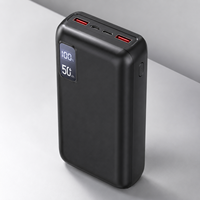 Batterie externe haute capacité 50000 mAh avec chargeur rapide 22,5 W et écran LED numérique pour smartphone, livraison gratuite depuis l'entrepôt allemand