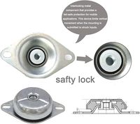 Amortisseur de vibrations en caoutchouc pour générateur, support isolateur de vibrations, amortisseur de chocs pour compresseur d'air
