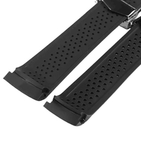 Bracelet de montre avec logo personnalisé pour HEUER GRAND CARRERA AQUARAC Bracelet en silicone souple 22 24mm Bracelet pour hommes Bracelet en caoutchouc Chaîne de montre