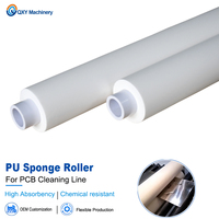 Rouleaux en éponge PU avec noyau en PVC pour systèmes de nettoyage de circuits imprimés, haute absorption, résistance à la chaleur 140°C et surface sans écaillage, conception OEM