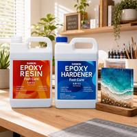 Résine époxy transparente SANKIN et durcisseur pour dessus de table bricolage/revêtement Bartop résine époxy et durcisseur résine Art matériel