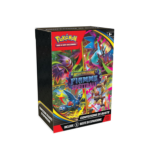 For <b>Pokemon</b> Mega Evolution Phantom Flames Bundle 6 <b>Booster</b> <b>Packs</b> with Plastic and Paper Materials Italian Version - Product Image 3