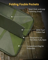CVLIFE Sac long tactique vert à double étui souple de 42 pouces pour la chasse