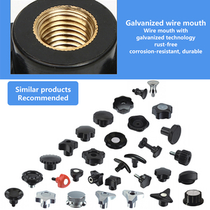 M4 M5 M6 M8 M10 Weiblicher Faden-Sterngriff Nussknöpfe schwarz Kunststoff-Schraubgriff Klammerknopf - Product Image 6