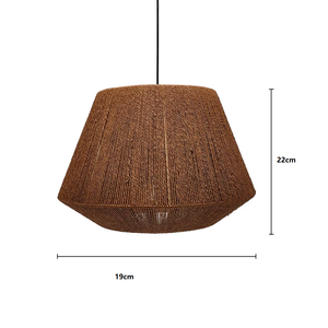 Rattan Lamp <strong>Shade</strong> Woven Lampshade Lamp <strong>Shade</strong> <strong>Ceiling</strong> Pendant <strong>Light</strong> <strong>Paper</strong> Lamp <strong>Shade</strong> for Living Room Restaurant Kitchen Home - Product Image 6