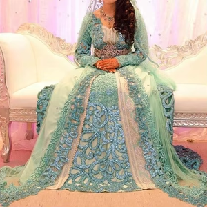 ATIYA LIBAS elegante Lehenga Choli con bordado Zardozi pesado hasta el suelo vestido de novia de acetato para mujeres indias y paquistaníes - Product Image 2