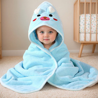 Peignoir de bain pour enfants à motif animalier, serviette de bain à capuche hypoallergénique pour bébé, idéale pour la plage et le spa