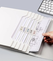 Porte-documents vertical mural extensible en polypropylène grande capacité format Lettre personnalisé pour dossiers professionnels