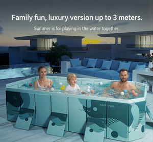 Grande Piscina da Gioco d'Acqua Esterna in PVC, Senza Gonfiaggio, per <span class=keywords><strong>Neonati</strong></span>, Ecologica, Spessa, Durevole e Pieghevole per la Casa - Product Image 4