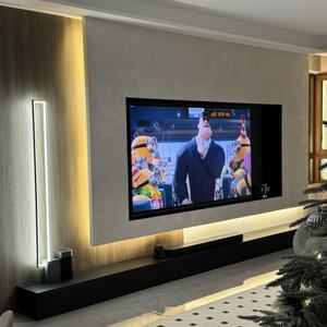 ミニマリストテレビキャビネット折りたたみ式木製スタンド家具家庭用リビングルーム最新デザイン<span class=keywords><strong>TV</strong></span>テーブルまたはコンソール - Product Image 1