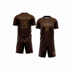 Uniforme de Fútbol para Hombre al por Mayor, Jersey de Manga Larga con Degradado y Pantalones Cortos, Impresión de Logotipo Personalizado, OEM ODM, Ropa de Entrenamiento de Fútbol - Product Image 1
