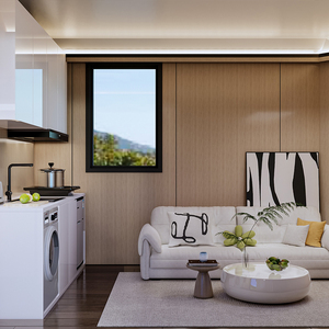 Casa prefabricada con estructura de acero desmontable al mejor precio, villas prefabricadas de diseño contemporáneo de lujo <span class=keywords><strong>para</strong></span> agentes inmobiliarios - Product Image 4