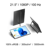 Moniteur portable IPS de 21,5 pouces, 100% SRGB, 300 nits, à utiliser comme écran d'extension pour ordinateur portable