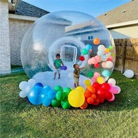 Tente bulle gonflable en PVC transparent, dôme igloo, tente de réception extérieure, tente bulle gonflable commerciale pour enfants et adultes