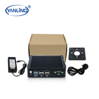 Personalización al por mayor J3710 PC sin ventilador 2HD MI 1DP ordenador Barebone para coche