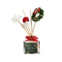 Coffret Cadeau de Noël Luxe : Diffuseur de Parfum et Bougies Parfumées pour la Maison – Idéal pour la Décoration de Noël, Cadeaux et Vente au Détail