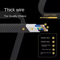 Câble de chargeur rapide super rapide Android Micro Usb Type C Pd 4-en-1 multiport au prix de gros