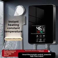 Chauffe-eau électrique instantané 5500W, contrôlé par micro-ordinateur, unité compacte à température constante pour salles de bain et douches