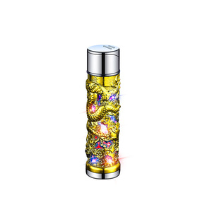 Panlong Colorful Flashing <b>Windproof</b> Metal <b>Lighter</b> Butane Fuel Asian Zen Design for Men's Cigarette Use Travel Outdoor Gift - Product Image 5