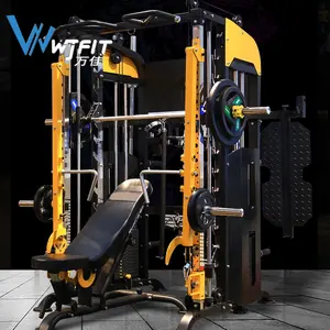 Fungsi Gym Komersial Trainer Power Safe Squat Rack Semua Dalam Satu Mesin Smith Kabel Trainer Fungsional