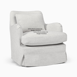 आधुनिक 3-प्लश कुशन गुलदार कपड़ा परिपत्र डाइनिंग चेयर घर या होटल के उपयोग के लिए नरम मोटी पंजा कुर्सी - Product Image 4