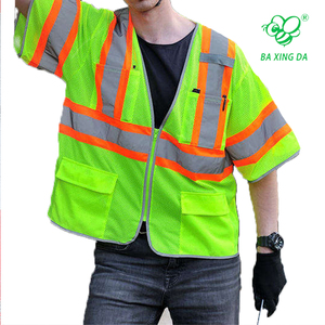 Kelas 3 pakaian reflektif S-5XL lengan jaket konstruksi 5 titik Breakaway Hi Vis rompi keamanan kerja - Product Image 5