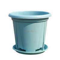 Pot de fleurs en résine plastique épaisse, grande taille, durable, respirant, pour le contrôle des racines, idéal pour la maison et la pépinière.