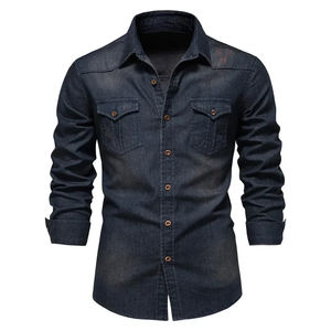 Nueva camisa informal para <span class=keywords><strong>hombre</strong></span>, camisa para <span class=keywords><strong>hombre</strong></span>, camisas de manga larga de algodón 2024, ropa de marca para <span class=keywords><strong>hombre</strong></span>, blusa de alta calidad - Product Image 5