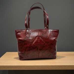 Bolso de Mano para Mujer, Hecho a Mano, Suave, Duradero, Ecológico, de Cuero Genuino, Impermeable, Ligero, con Correa Cruzada y Cierre de Cremallera - Product Image 1