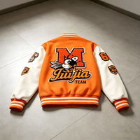 Fournisseur Vérifié par le Fabricant – Blouson Universitaire Personnalisé avec Logo – Blouson Letterman 2026 en Laine Premium et Manches en Cuir – Vente en Gros