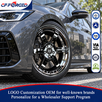Jantes en alliage forgé monobloc chromées noires de haute qualité personnalisées de 18, 19 et 20 pouces 5x112 pour VW Golf R Mk8 GTI Hatchback
