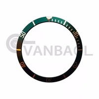 Aksesoris Jam 39Mm Cincin Aluminium Pengganti untuk Jam Tangan Kemudi Cincin Biwan 41Mm Mulut Hitam Bunga Cincin Skala Indikasi