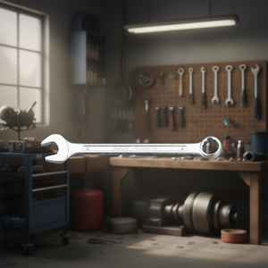 Llave combinada Fervi de acero al cromo vanadio de 12 mm con extremo abierto y extremo cerrado para reparación mecánica - Product Image 3