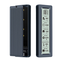 SHUOLE Case per SSD NVMe SATA M.2 USB3.2 Gen2 10Gbps, Enclosure HDD Dual Protocollo 2 in 1 con Ampio Display LCD