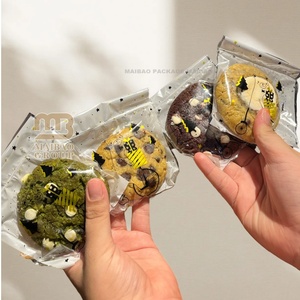 ถุงพลาสติกเกรดอาหารพิมพ์ลายแบบกำหนดเองสำหรับคุกกี้โดนัทแบบเดี่ยวหรือบรรจุภัณฑ์บิสกิตโพลีเคลือบใสและปิดผนึกด้วยความร้อน - Product Image 6