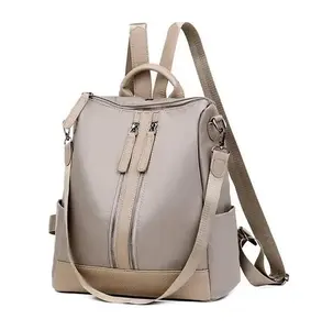 Women's Leather Backpack Purse's Synthetic Travel Smart Suede Nylon Leather Backpacks For Women