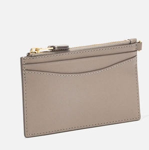 Portefeuille personnalisé avec logo d'usine en gros, portefeuille en cuir végétalien tendance pour femmes, porte-cartes avec fermeture éclair, clip pour cartes de crédit - Product Image 5