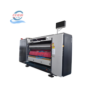 Machine d'impression flexographique 1 à 6 couleurs avec adsorption sous vide, rainurage, pliage et découpe, et empileur vibrant pour emballages en carton