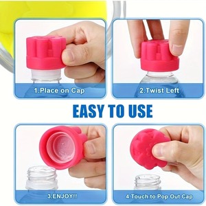 Abridor de botellas de silicona resistente, ergonómico, antideslizante, con mecanismo de palanca, fácil de girar, tipo palanca, 2 uds. - Product Image 2