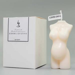 Corps de femme <span class=keywords><strong>enceinte</strong></span> en rafale de feu corps de femme <span class=keywords><strong>enceinte</strong></span> jeune femme bougies parfumées - Product Image 4