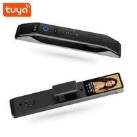 Cerradura Inteligente para Puerta con Huella Dactilar WiFi Tuya, Reconocimiento Facial 3D, Videoportero, Cerradura Automática Inteligente con Pestillo PST-K9-TY-3D