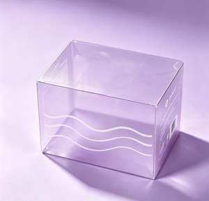 Caja de Embalaje Transparente Cuadrada de Plástico PET para Cosméticos con Impresión a Color Personalizada - Product Image 3